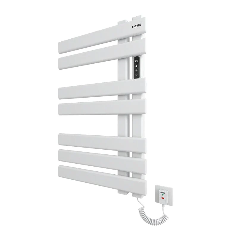Electric Towel Warmer, Heated Towel Rack with Touch Panel, Timer & Adjustable Temperature, Flat 7 Bar Towel Warmer, Plug-in - Image 9