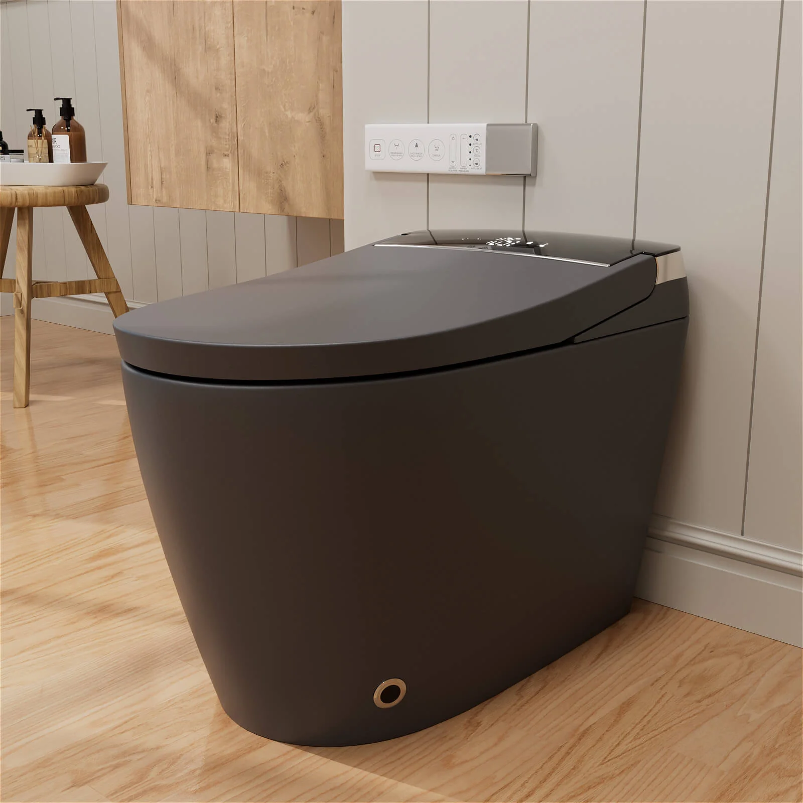One-Piece Smart Toilet with Built-in Bidet, LED Night Light, Heated Seat, Warm Water - Image 14