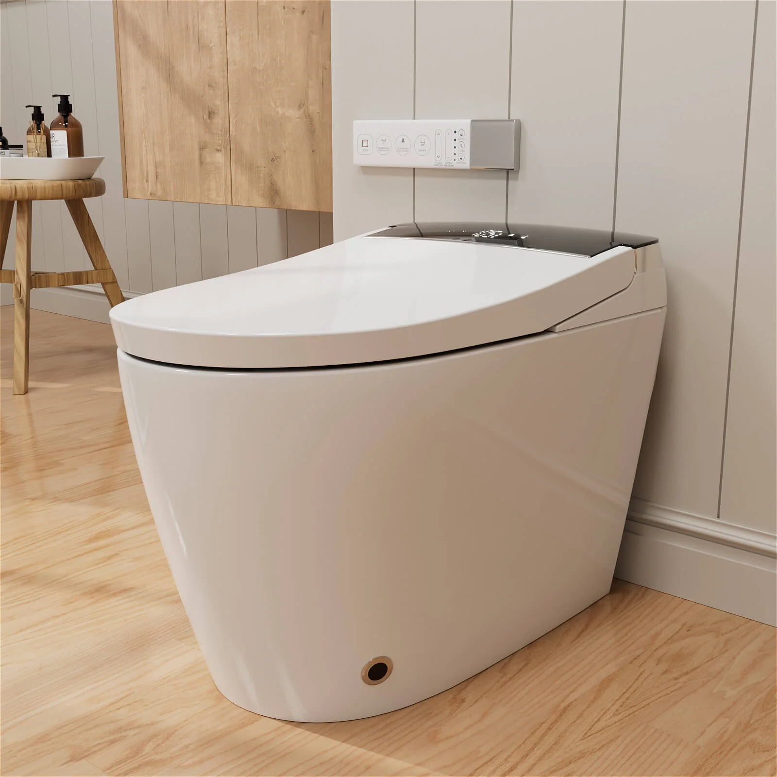 One-Piece Smart Toilet with Built-in Bidet, LED Night Light, Heated Seat, Warm Water - Image 25