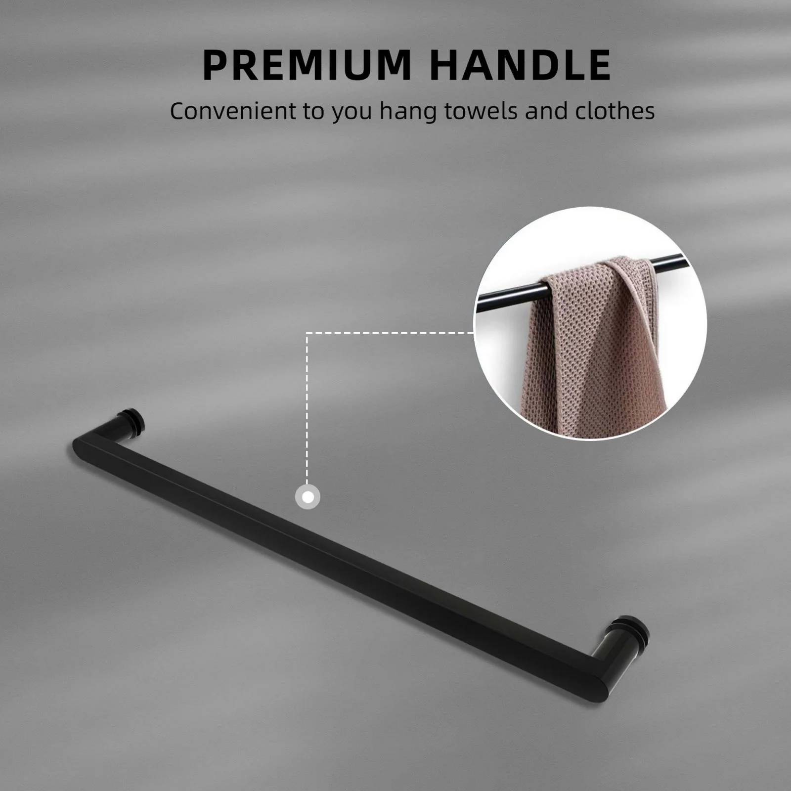 Frameless Double Sliding Shower Door 57"-60" Width 79" Height 3/8", Black or Brushed Nickel - Image 8