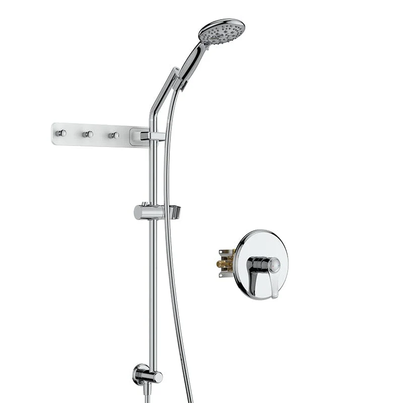 Full Slide Bar 6 Spray Modes 4.7'' Shower Head with Valve and Hook - Image 6