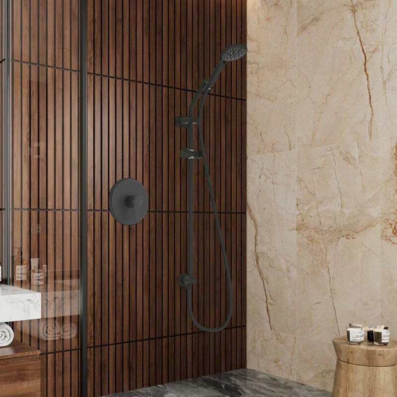 Full Slide Bar Multi Function 4.7'' Massage Shower Head with Valve - Image 3