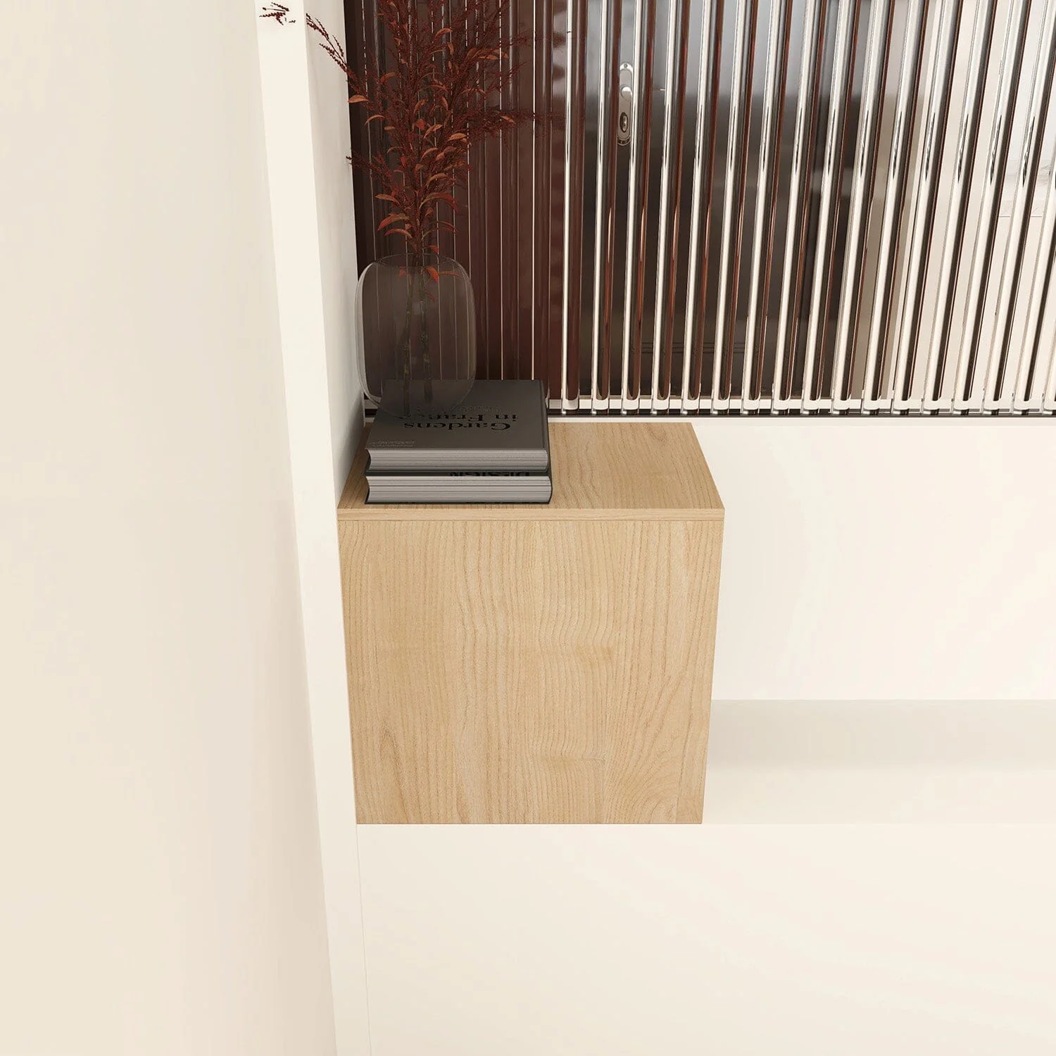 Giving Tree 12 Inch Double Layer Small Wall Mounted Storage Shelves for Small Bathroom - Image 3