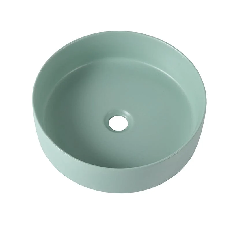 Giving Tree 15.75'' Bathroom Sink Art Ceramic Round Vessel - Image 27