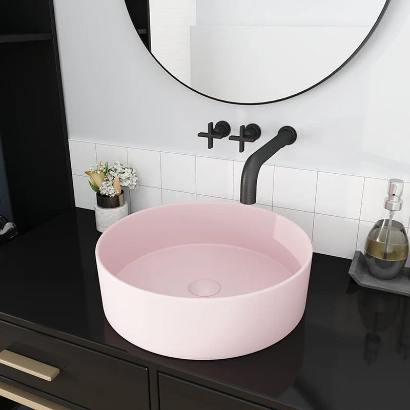 Giving Tree 15.75'' Bathroom Sink Art Ceramic Round Vessel - Image 29