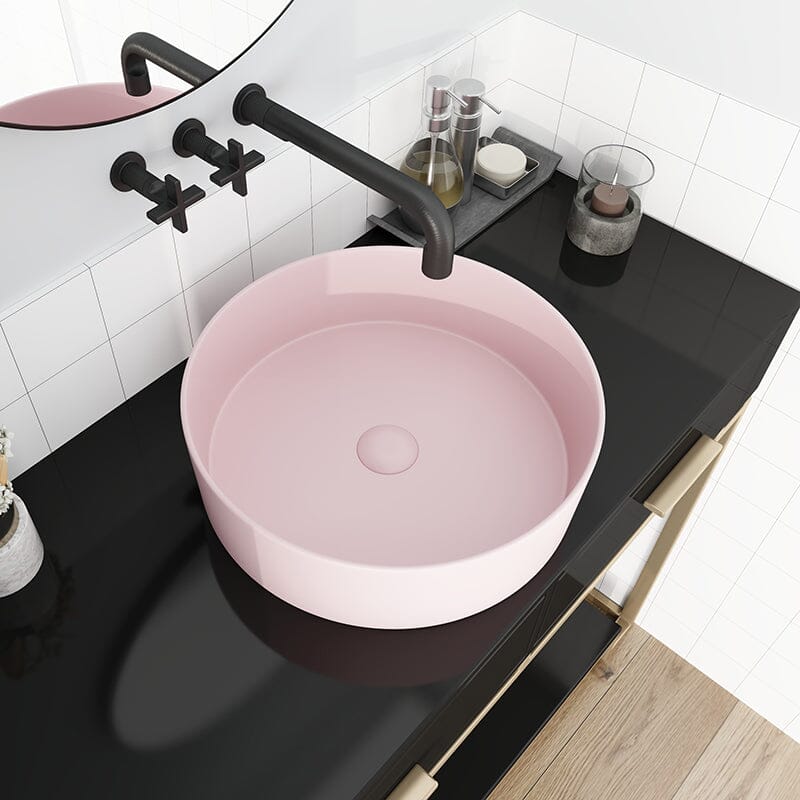Giving Tree 15.75'' Bathroom Sink Art Ceramic Round Vessel - Image 30