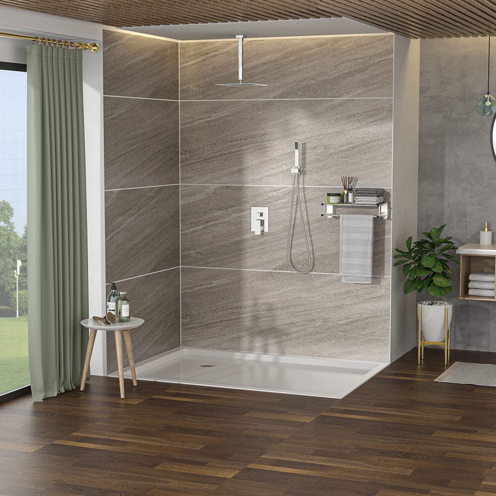 2-Spray Patterns with 1.8 GPM 16 in. Rainfall Shower Head Ceiling Mount Dual Shower Heads - Image 11