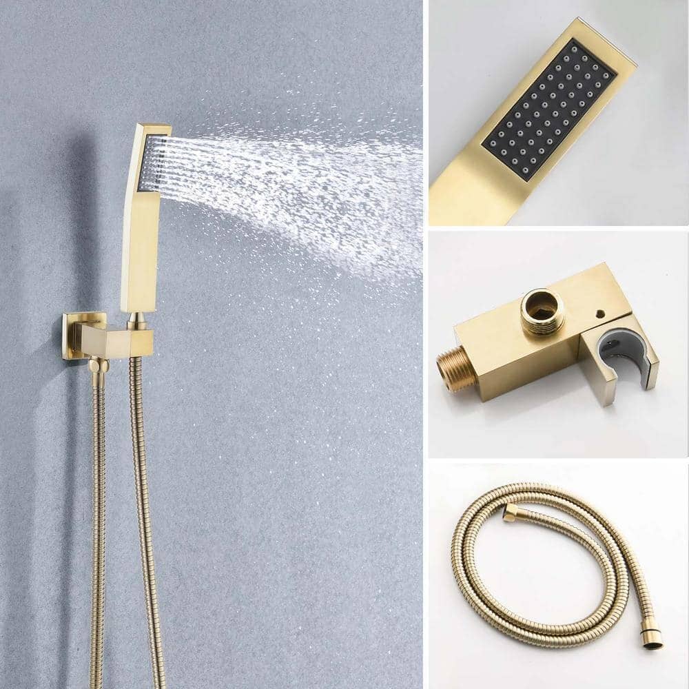 2-Spray Patterns with 1.8 GPM 16 in. Rainfall Shower Head Ceiling Mount Dual Shower Heads - Image 31