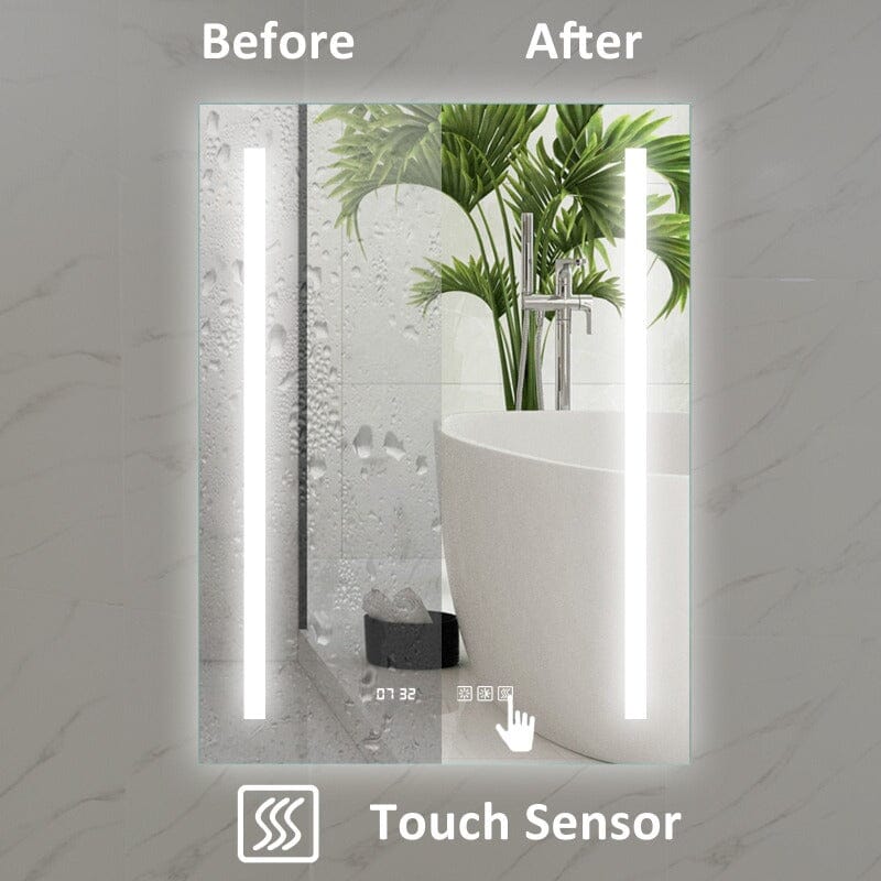 24 x 32 Inch LED Bathroom Mirror with Anti Fog Dimmable Touch Button - Image 6