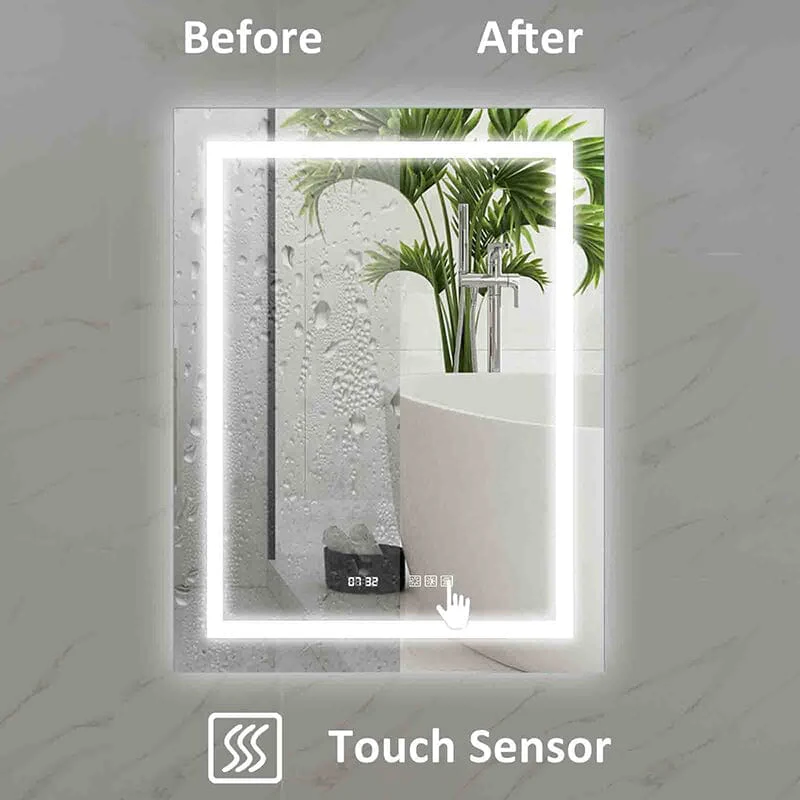 28 x 36 Inch LED Bathroom Mirror with Night light Anti Fog Dimmable Touch Button Slim - Image 4