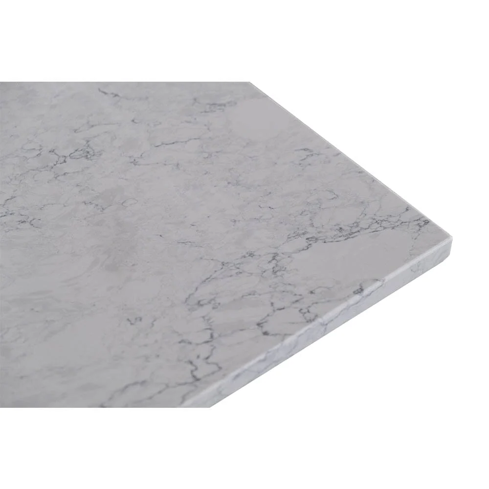 Giving Tree 37 inches bathroom stone vanity top calacatta gray engineered marble color with undermount ceramic sink and single faucet hole with backsplash - Image 6