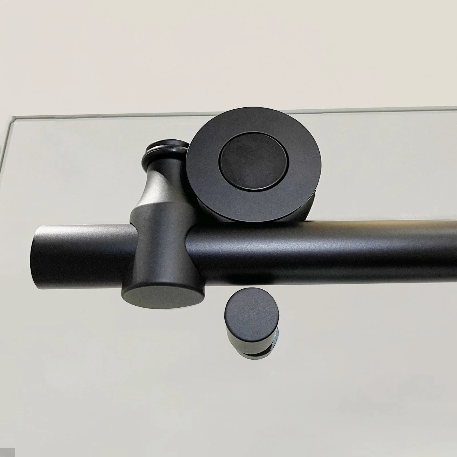 56-60"W x 74"H Frameless Explosion-proof Glass Bathroom Shower Door Two-way Sliding Black - Image 9