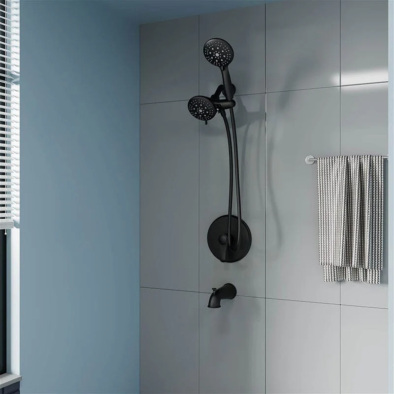 6 Spray Mode Dual Rain & Handheld Shower Heads & Tub Spout Combo Set - Image 15
