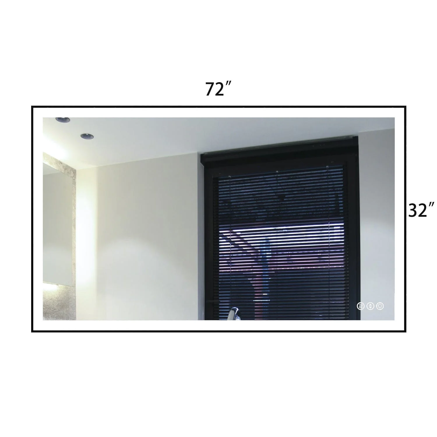 GIVING TREE 60"/72"/84" LED Bathroom Mirror with Black Frame, Anti-Fog, Shatter-Proof, Memory, 3 Colors - Image 36