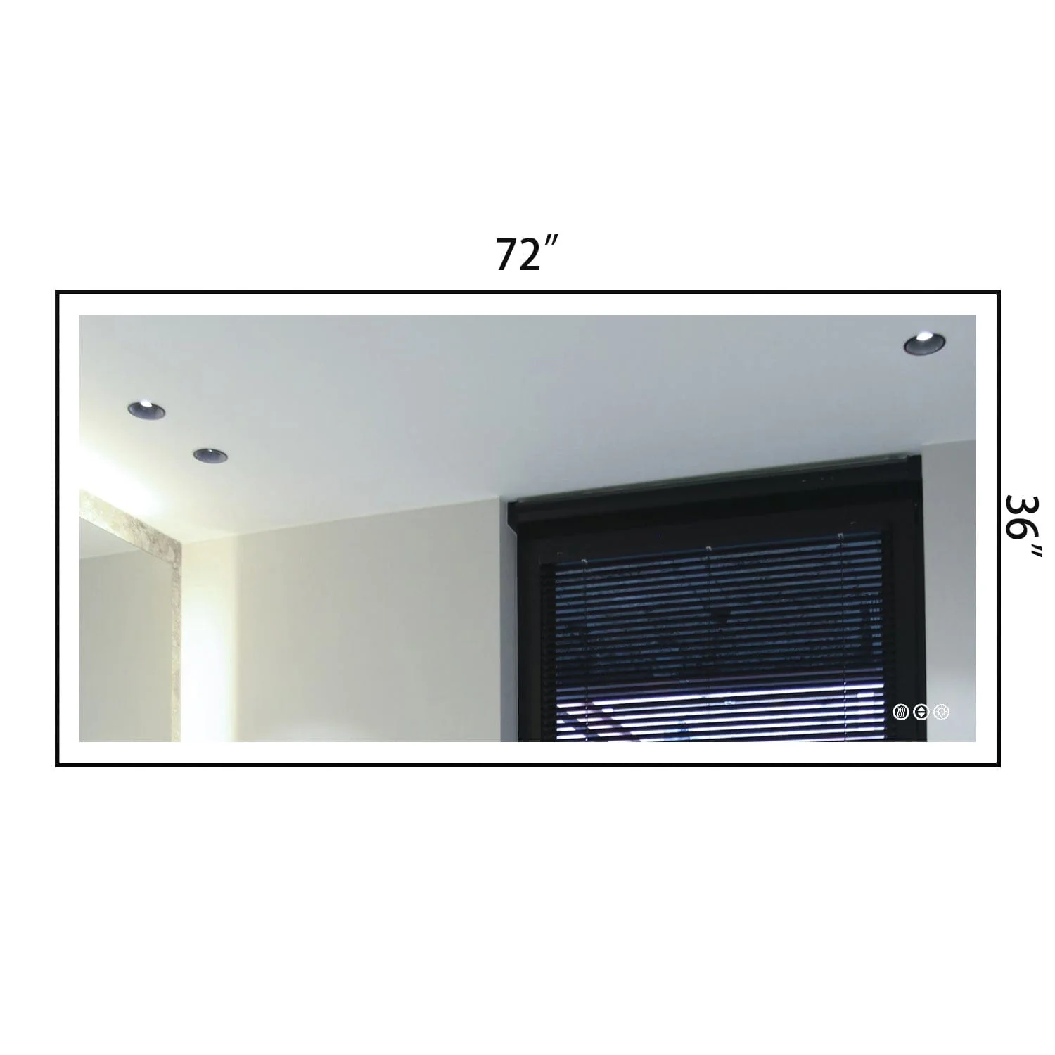 GIVING TREE 60"/72"/84" LED Bathroom Mirror with Black Frame, Anti-Fog, Shatter-Proof, Memory, 3 Colors - Image 45