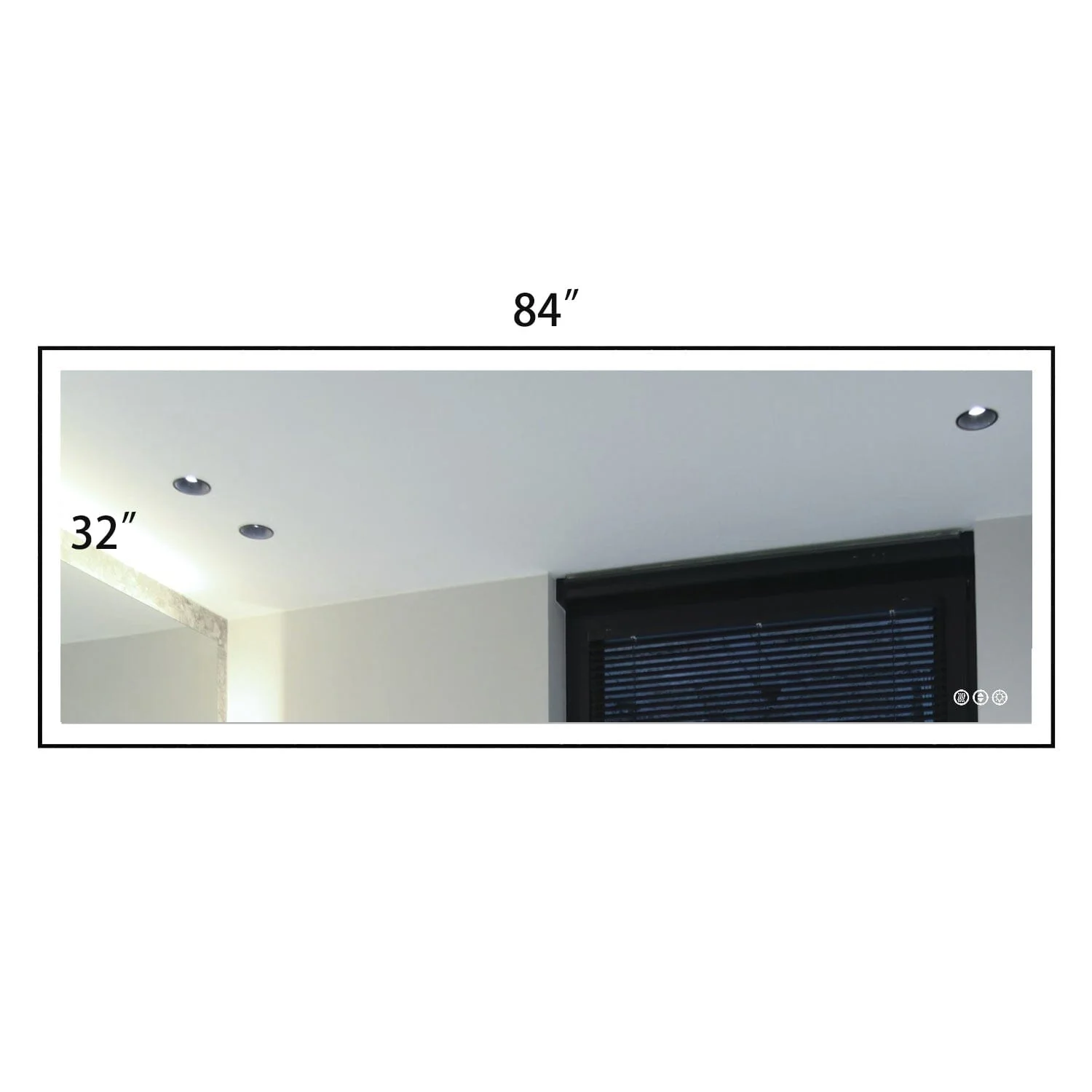 GIVING TREE 60"/72"/84" LED Bathroom Mirror with Black Frame, Anti-Fog, Shatter-Proof, Memory, 3 Colors - Image 9