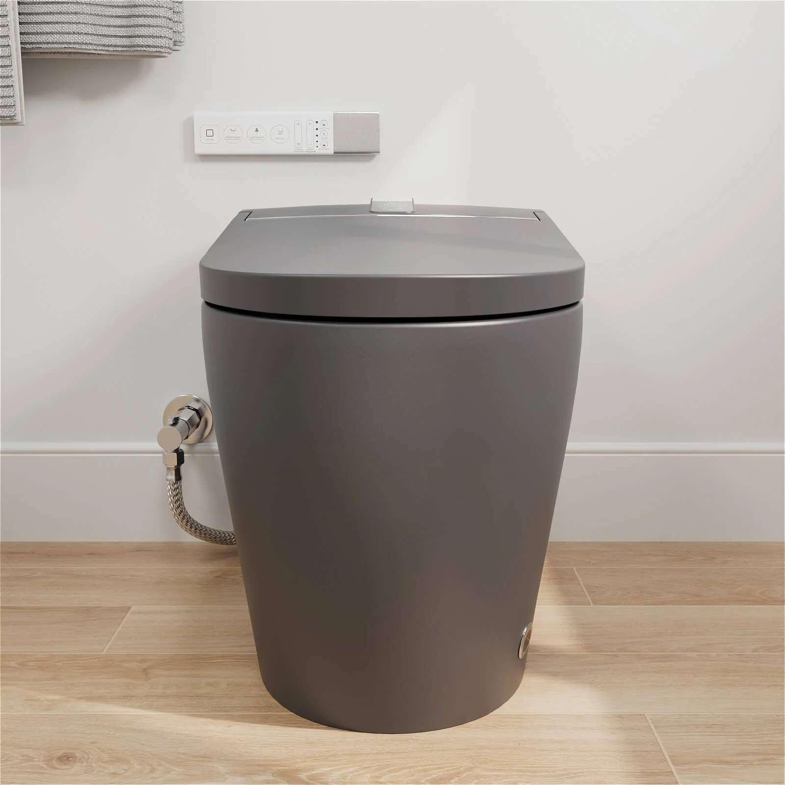 Tankless Elongated Smart Bidet Toilet with Heated Seat, Warm Air Dryer, Night Light - Image 28