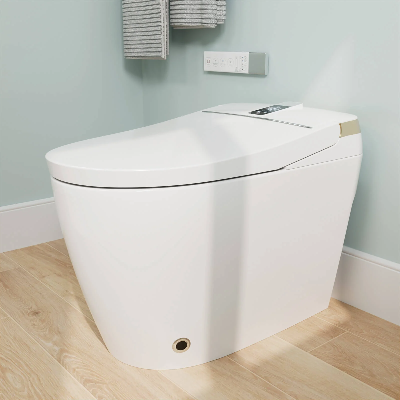 Tankless Elongated Smart Bidet Toilet with Heated Seat, Warm Air Dryer, Night Light - Image 4