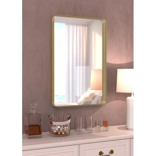 Giving Tree Metal Rectangles Wall Mirror - Image 4