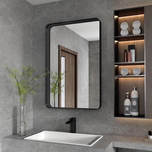 Giving Tree Metal Rectangles Wall Mirror - Image 9