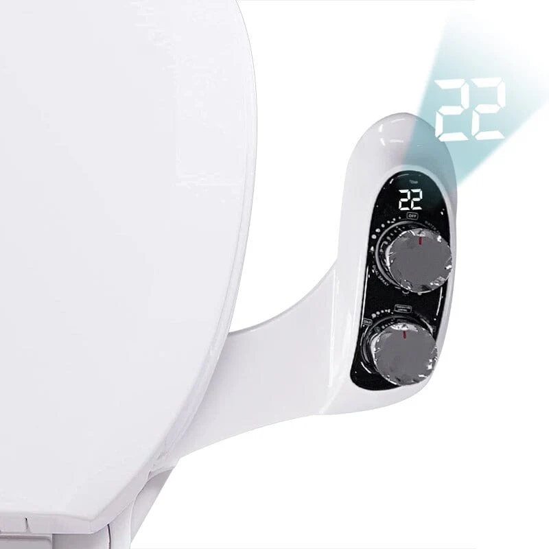 Giving Tree Non-Electric Bidet Toilet Attachment Self Cleaning Dual Nozzle Sprays Hot & Cold Water - Image 2
