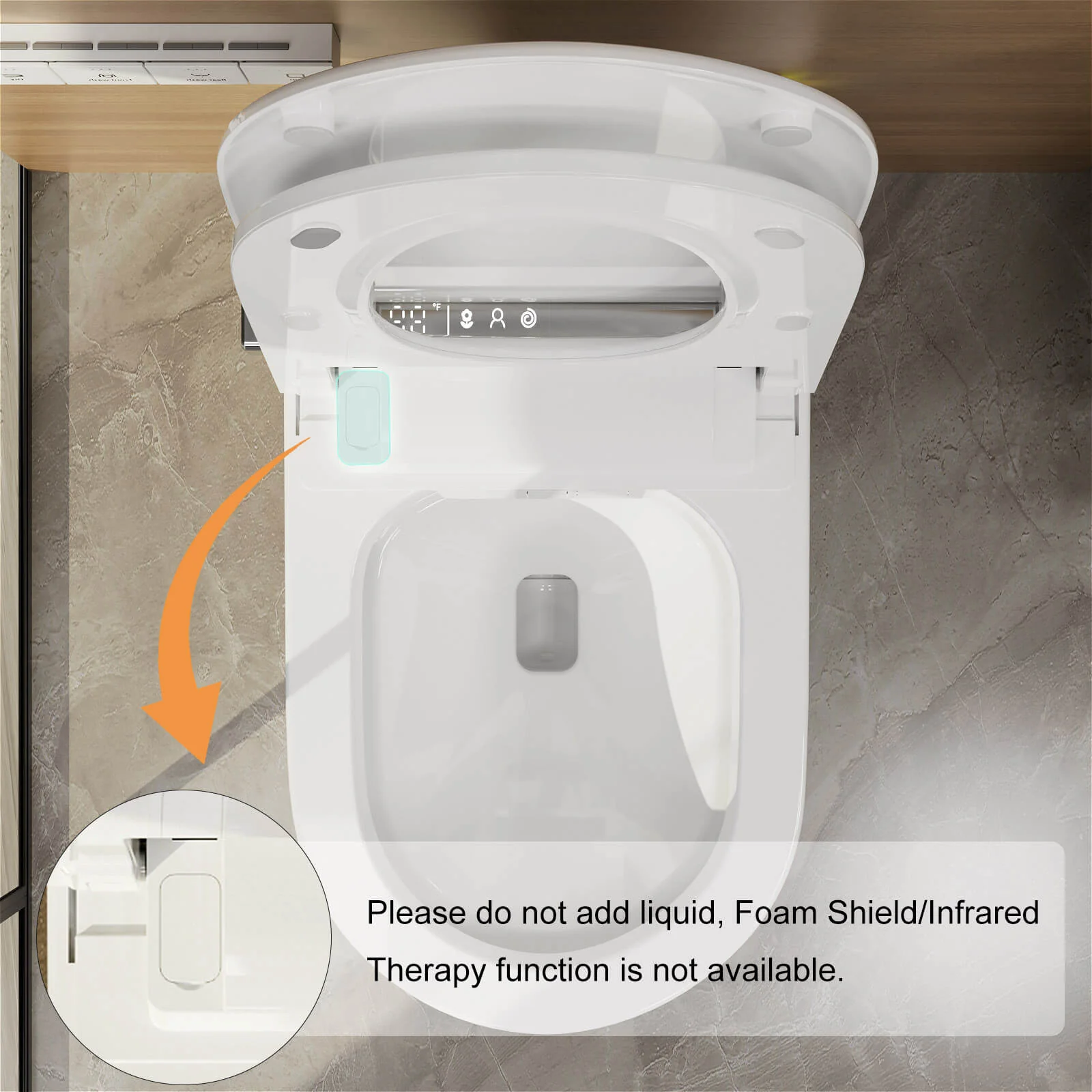 Giving Tree Smart Toilet with Built-in Bidet, Colorful Ambient Lighting, Heated Seat, and Automatic Flush - Image 14