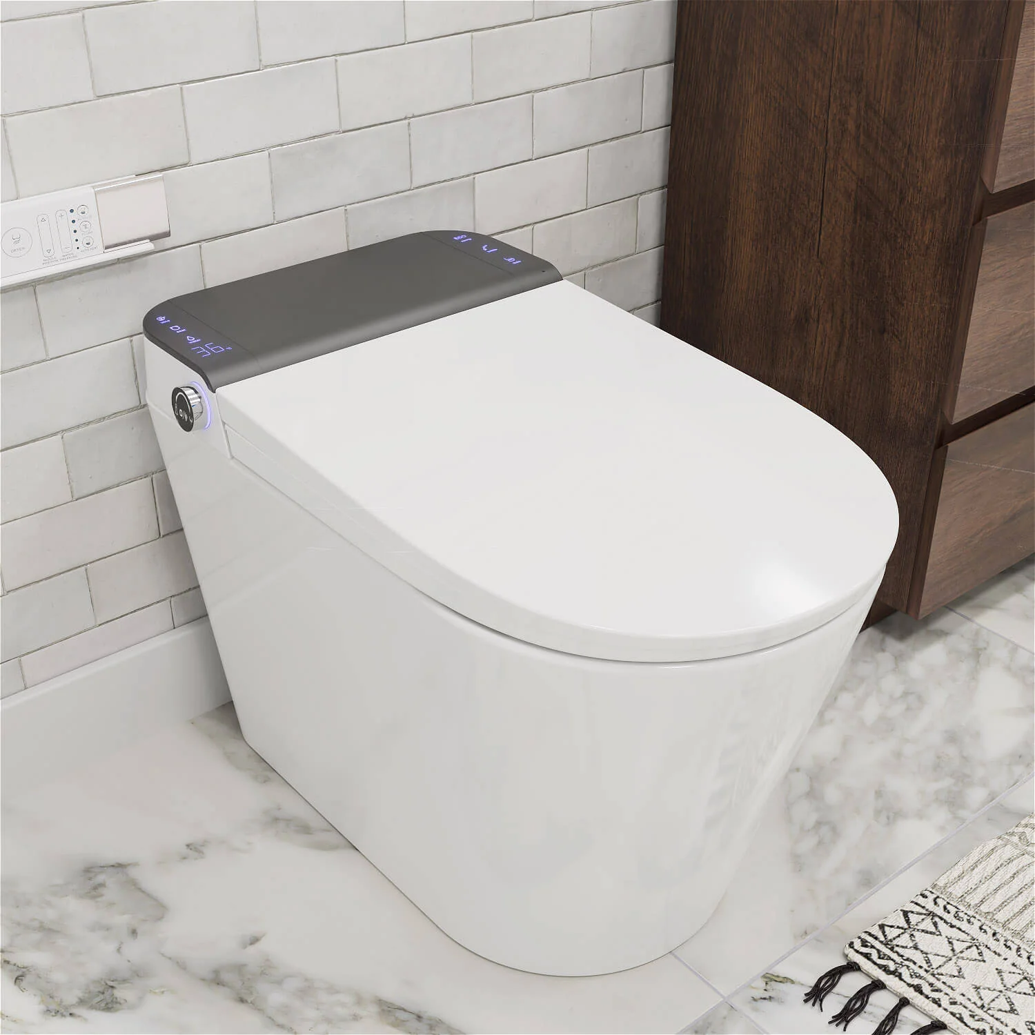 GIVINGTREE Smart Toilet with Built-in Bidet, Heated Seat, Automatic Flush, Night Light - Image 2