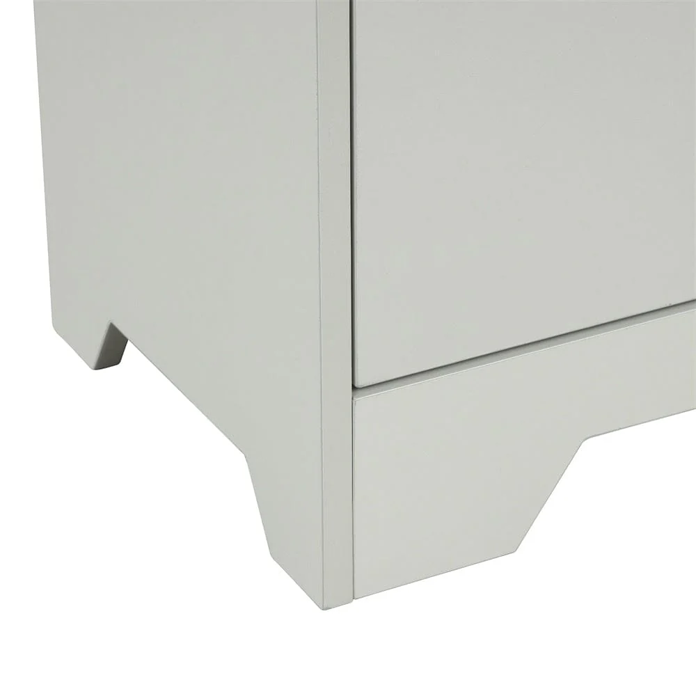 Giving Tree Grey Bathroom Storage Cabinet with Adjustable Shelves, Freestanding Floor Cabinet for Home Kitchen, Easy to Assemble - Image 14