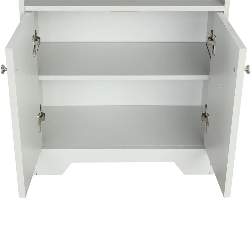 Giving Tree Grey Bathroom Storage Cabinet with Adjustable Shelves, Freestanding Floor Cabinet for Home Kitchen, Easy to Assemble - Image 8