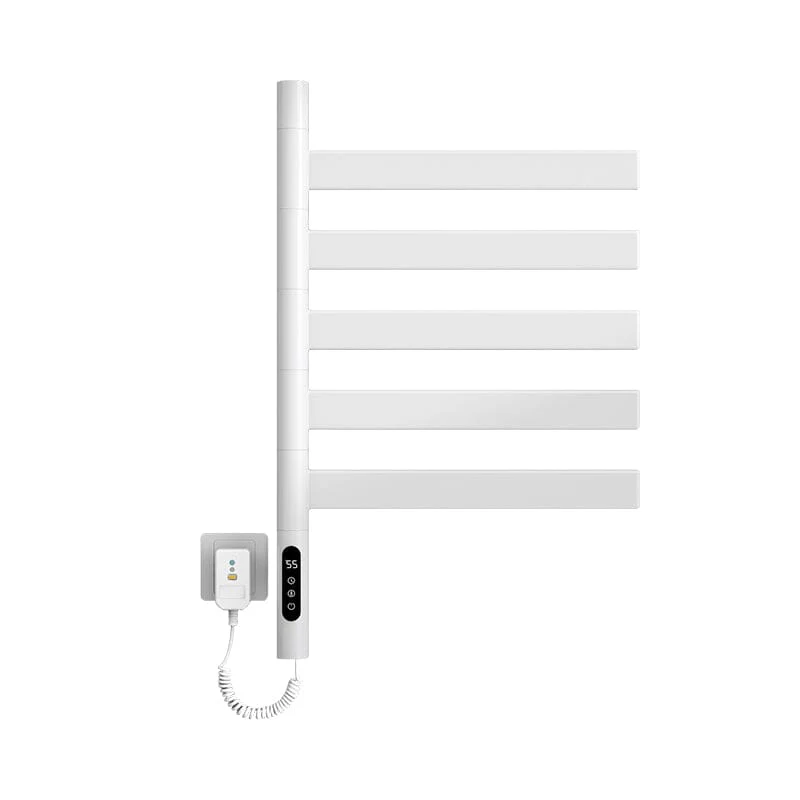 Heated Towel Racks for Bathroom, 180° Rotating Wall Mounted Towel Warmer with Flat 5 Bar - Image 34
