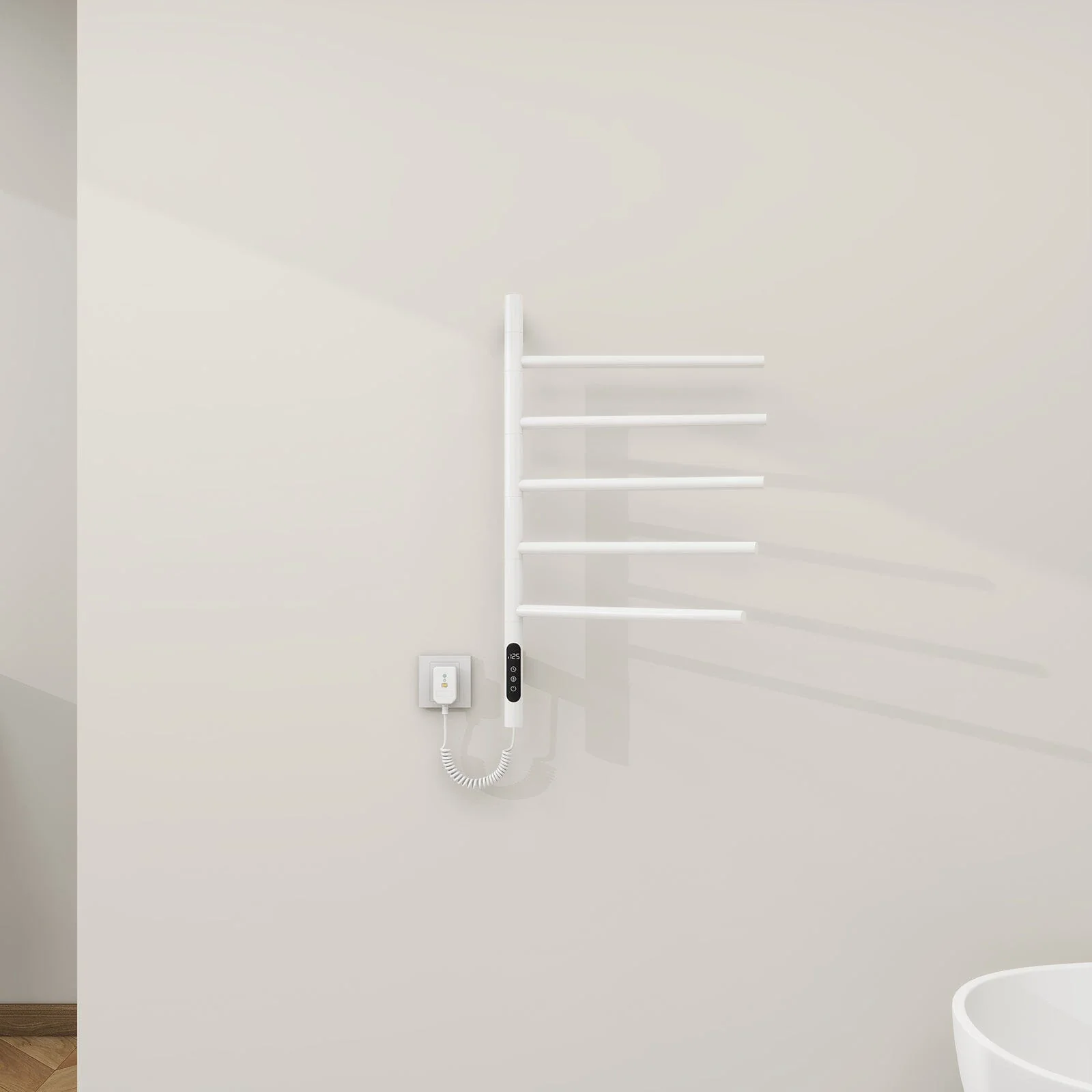 Heated Towel Racks for Bathroom, 180° Rotating Wall Mounted Towel Warmer with Built-in Timer - Image 29