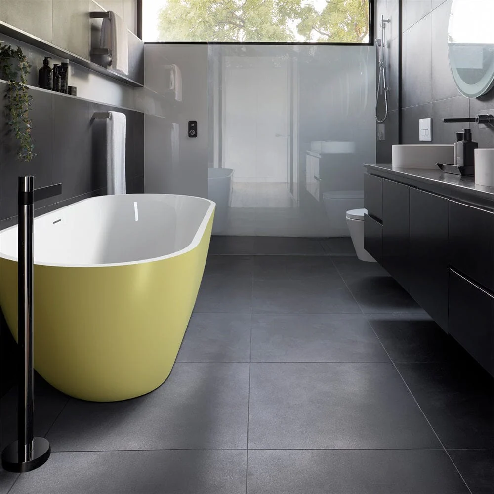 Mokleba 65" Acrylic Oval Freestanding Soaking Bathtub with Drain - Image 24