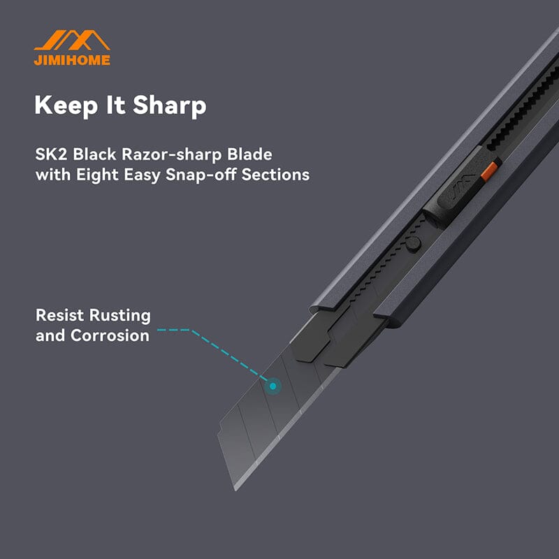 JIMIHOME Household Tool Safety Scissors and Adjustable Utility Knife Set - Image 12