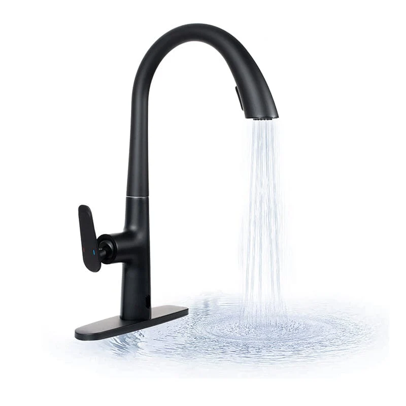 Giving Tree Kitchen Sensor High Arc Faucets Single Handle Pull Down - Image 11