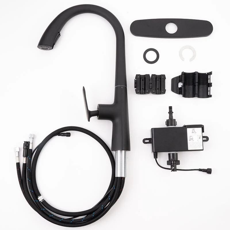 Giving Tree Kitchen Sensor High Arc Faucets Single Handle Pull Down - Image 13