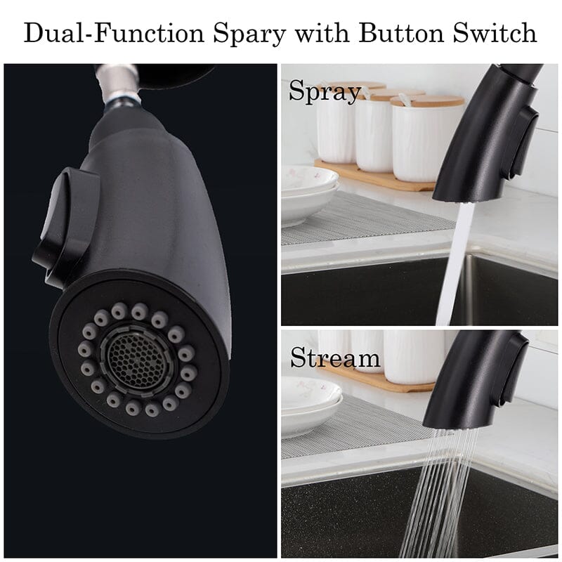 Giving Tree Kitchen Sensor High Arc Faucets Single Handle Pull Down - Image 20