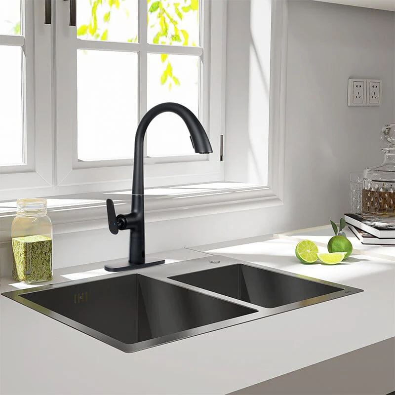 Giving Tree Kitchen Sensor High Arc Faucets Single Handle Pull Down - Image 4