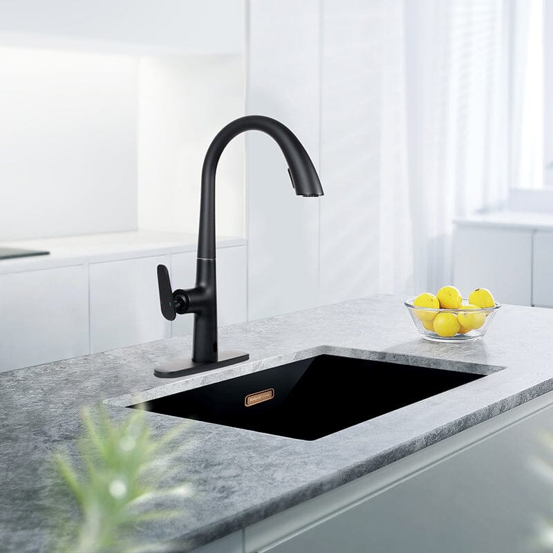 Giving Tree Kitchen Sensor High Arc Faucets Single Handle Pull Down - Image 5