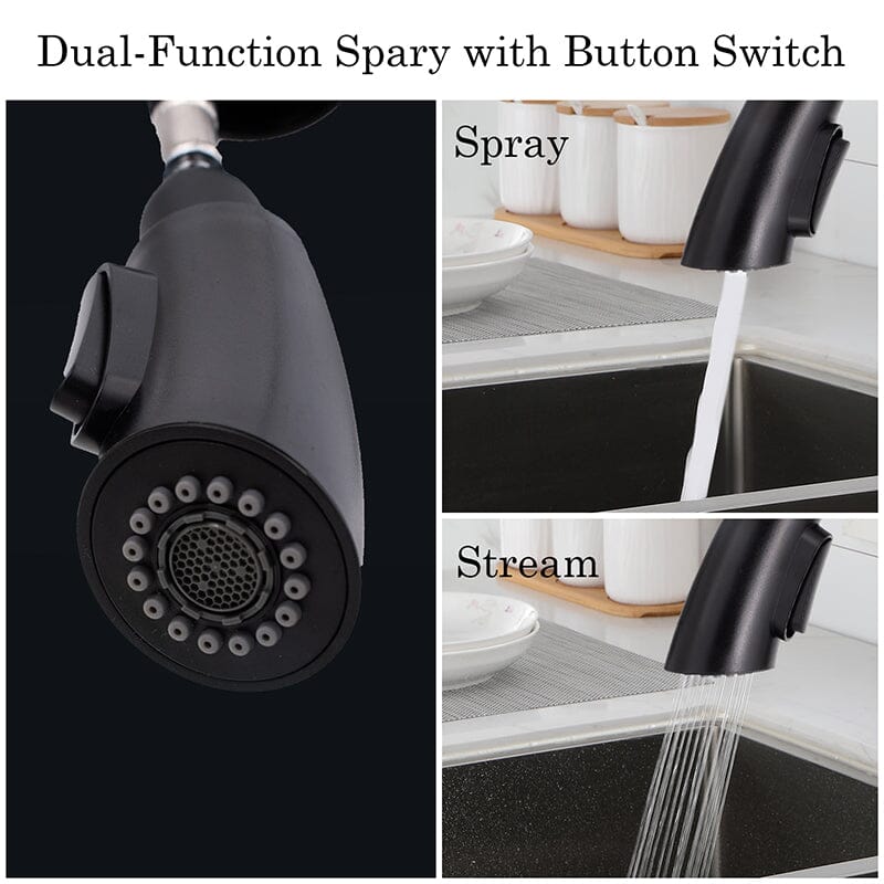 Giving Tree Kitchen Sensor High Arc Faucets Single Handle Pull Down - Image 7