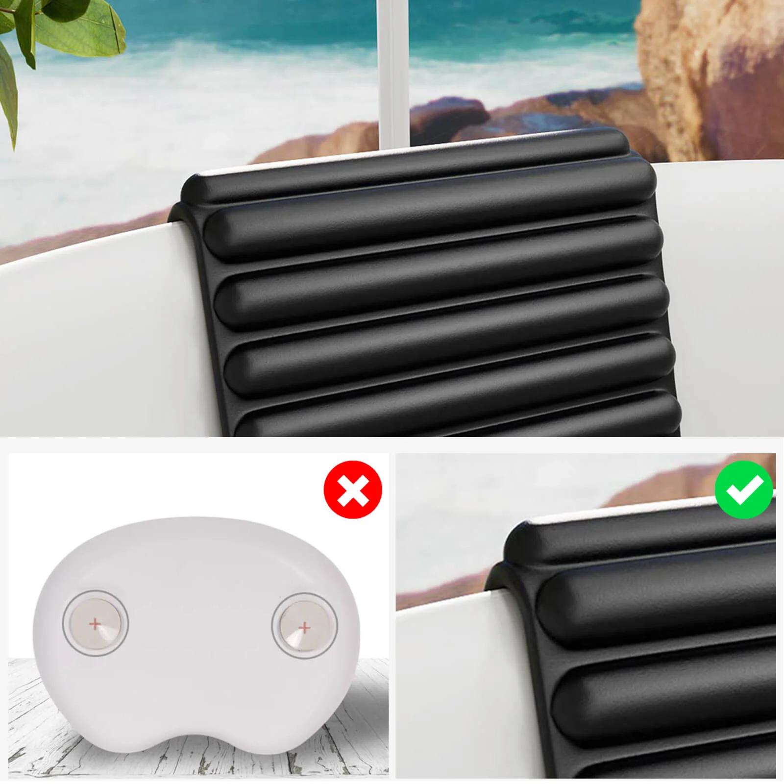 Luxurious Small Pillow for Soaking Tubs - Image 4