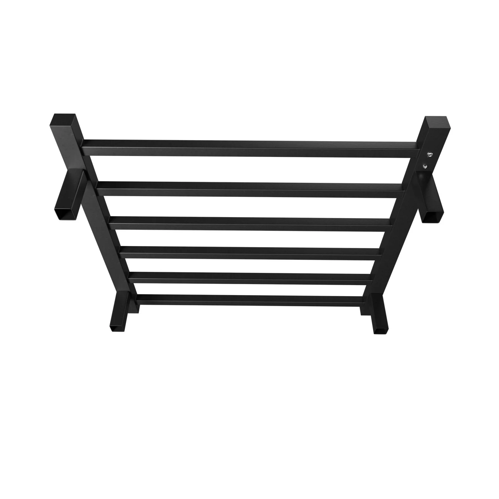 Matte Black 6 Bar Electric Heated Towel Warmer Wall Mount Plug In with Timer - Image 8