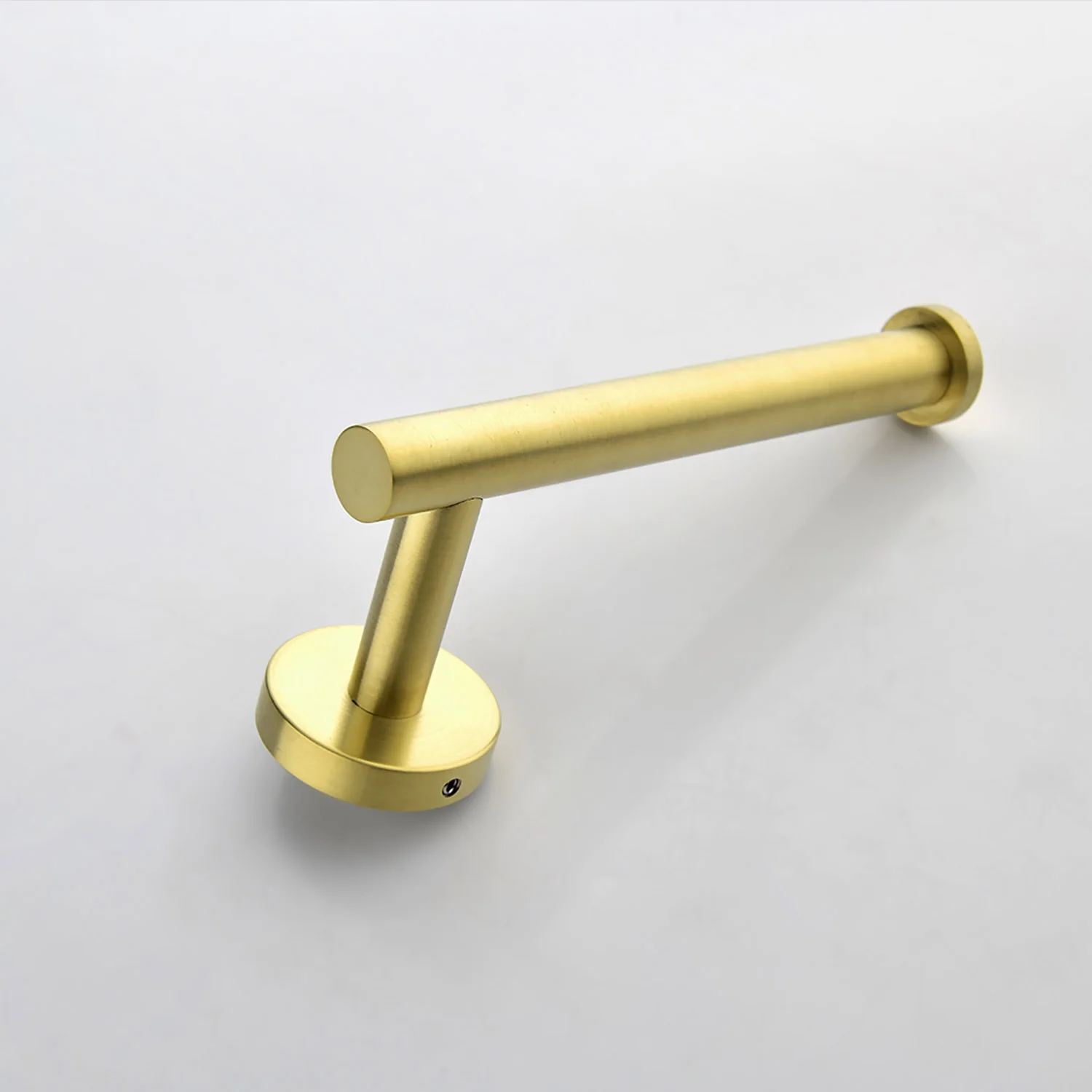 Minimalist 3-Piece Brushed Gold Bathroom Towel Rack Set - Image 3