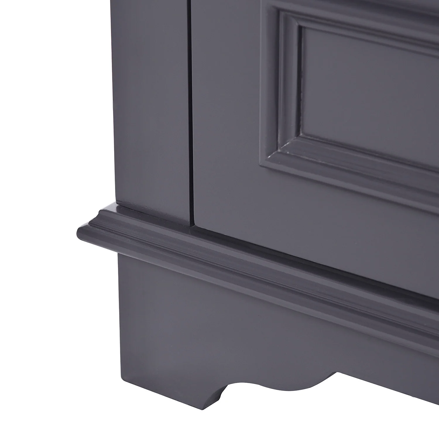 Modern 24" Gray Bathroom Vanity with Integrated Ceramic Sink and Soft Closing Doors - Image 11