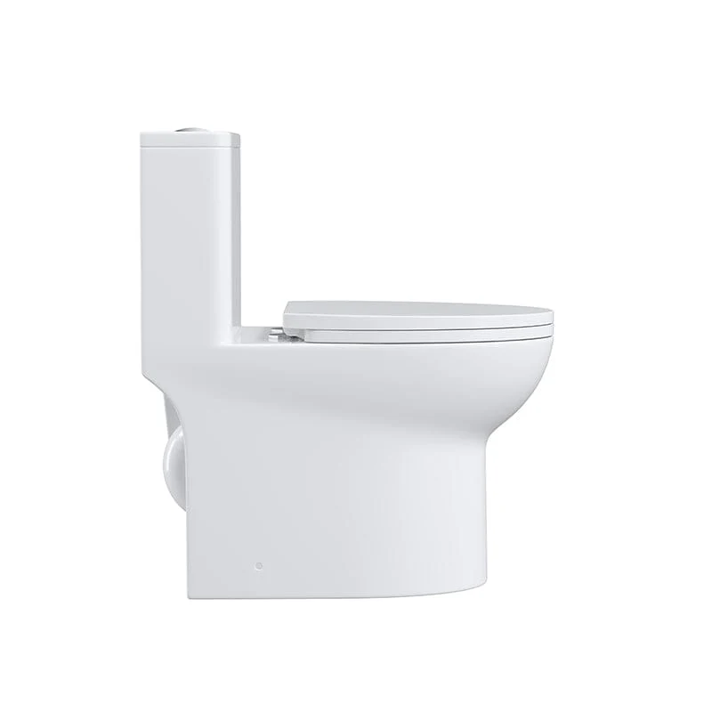 Modern Bathroom One-Piece Floor Mount Toilet 1.1/1.6 GPF Dual Flush High-Efficiency Flush - Image 11