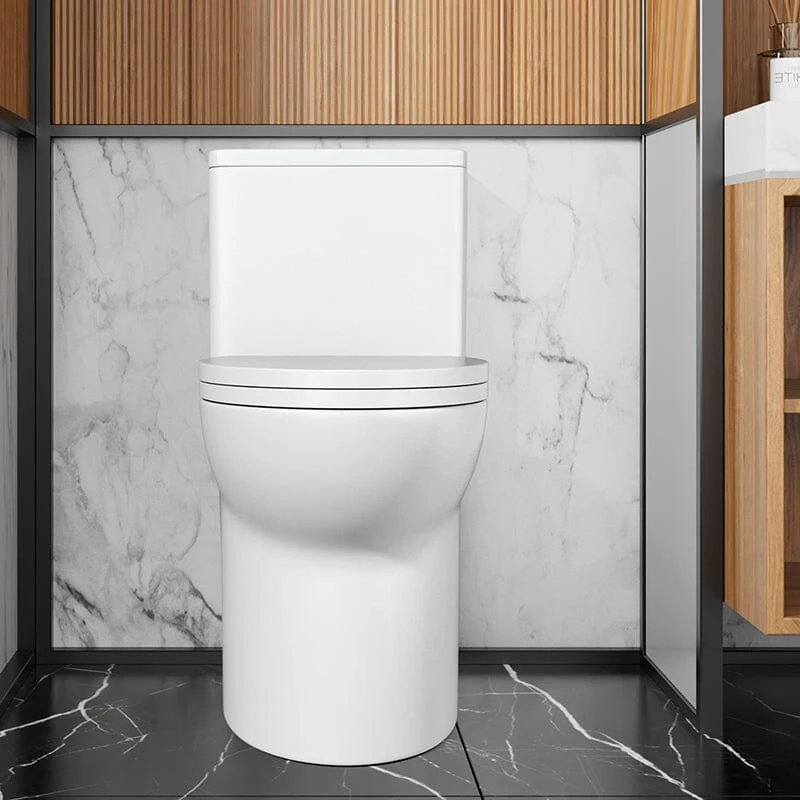 Modern Bathroom One-Piece Floor Mount Toilet 1.1/1.6 GPF Dual Flush High-Efficiency Flush - Image 3