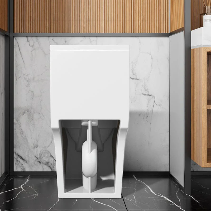 Modern Bathroom One-Piece Floor Mount Toilet 1.1/1.6 GPF Dual Flush High-Efficiency Flush - Image 4