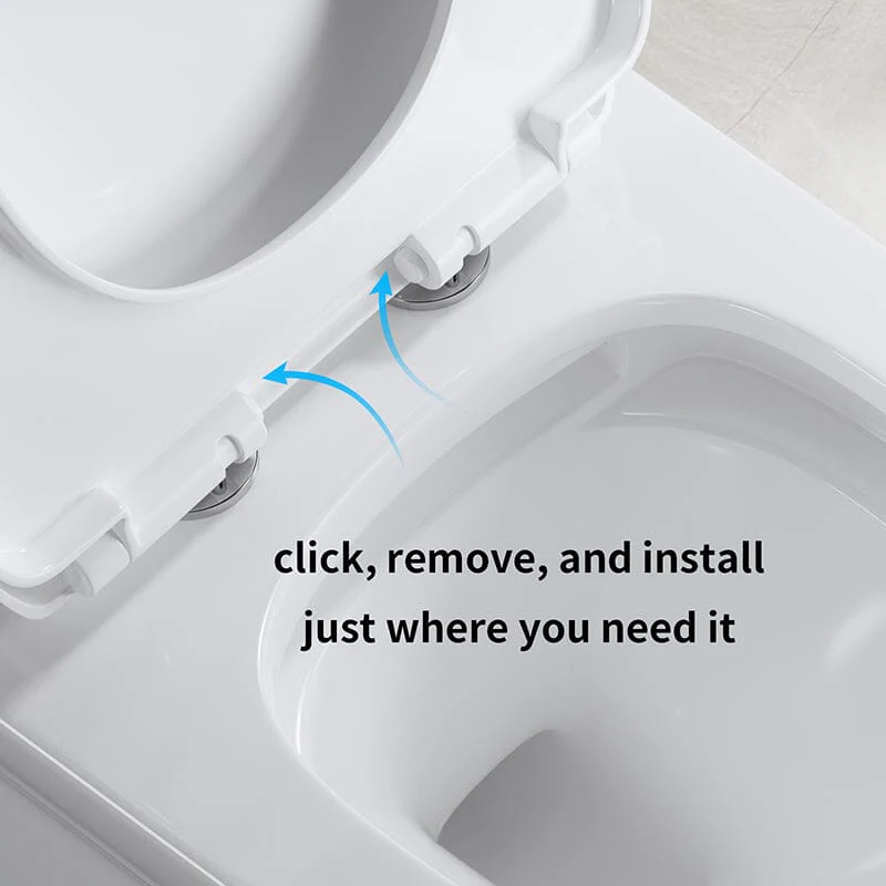 Modern Bathroom One-Piece Floor Mount Toilet 1.1/1.6 GPF Dual Flush High-Efficiency Flush - Image 7