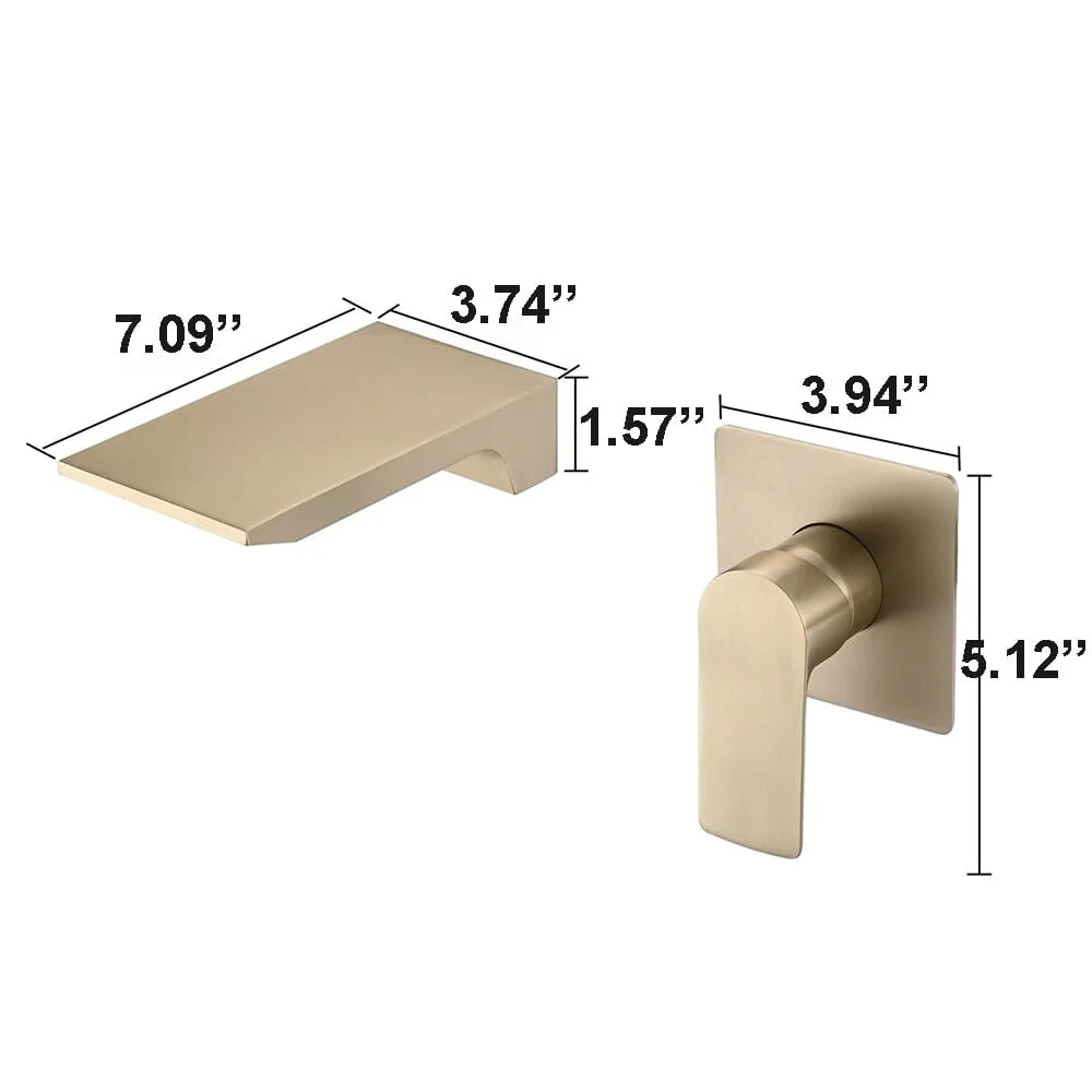 Modern Bathroom Wall Mount Waterfall Faucet for Sink or Bathtub - Image 7