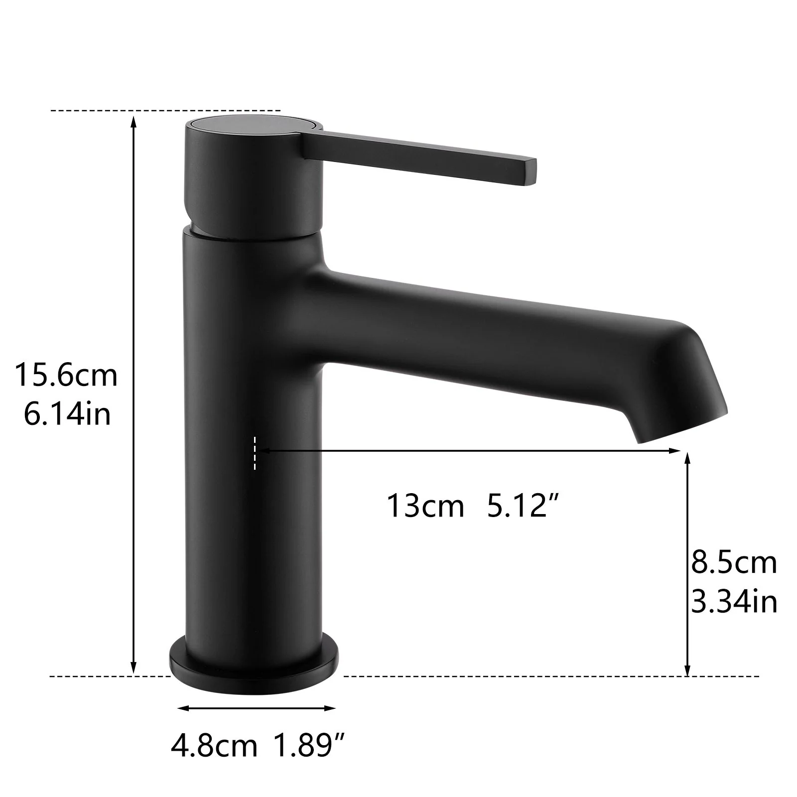 Modern Geometric Sink Faucet with Slim Handle & Extended Spout - Image 19