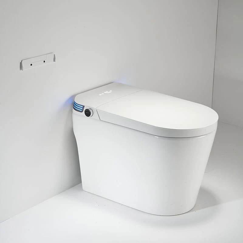 Modern Tankless Smart Bidet Toilet with LED Light, Heated Seat, and Automatic Flush - Image 9